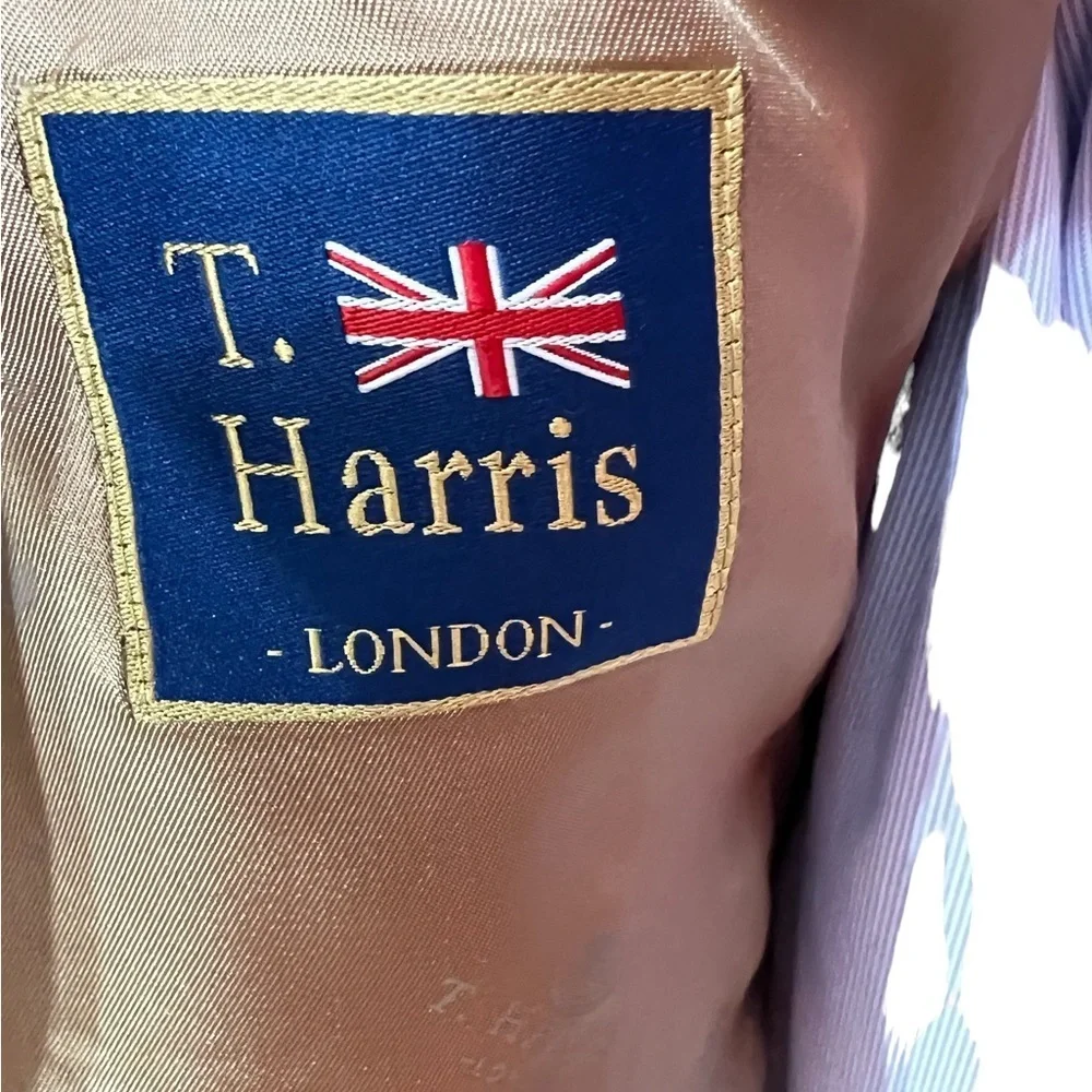 LIKE NEW…T. HARRIS LONDON MENS DRESS BLAZER HIGH END, SIZE 44LONG WOOL☑️